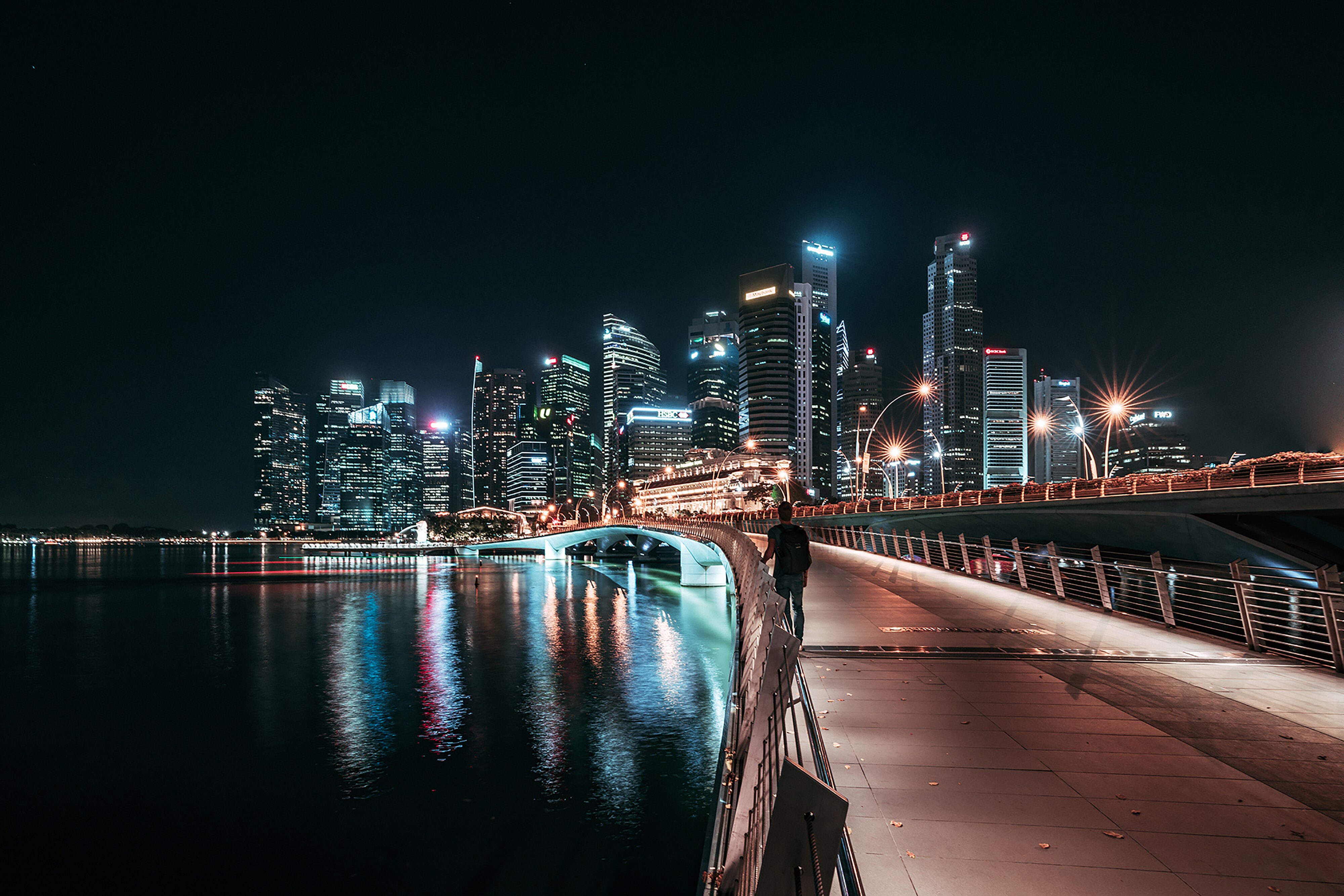 The Night Lights of Singapore