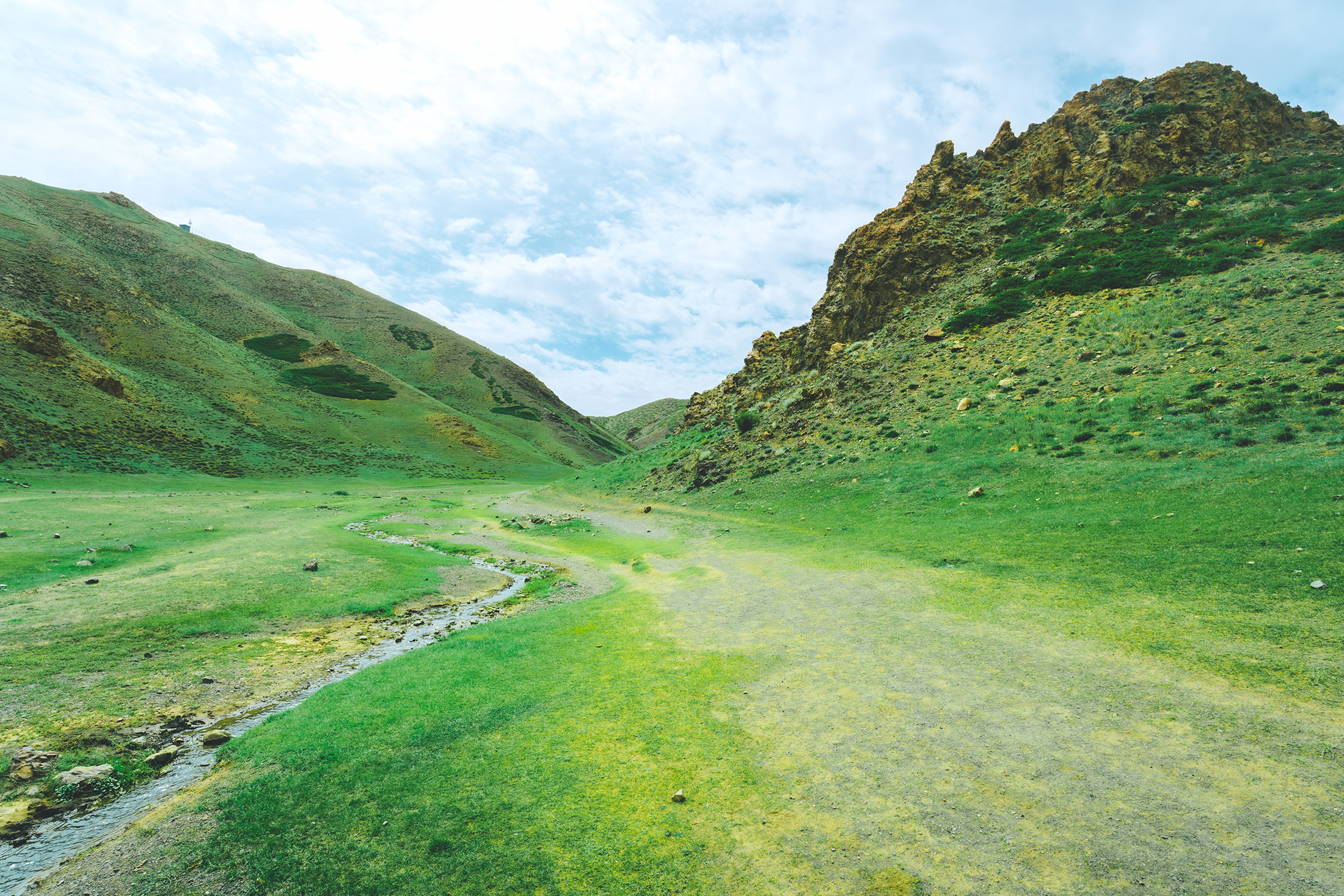 Vast valley in Mongolia